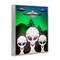 Stupell Industries Vintage Aliens & UFO Framed Giclee Design by Kim Allen